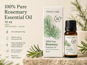 Huile Essentielle de Romarin 100% Pure 10ml Marque Privée OEM |   Huile Essentielle Naturelle pour Soins de la Peau et des Cheveux |   Espagne UE - Product Image 2