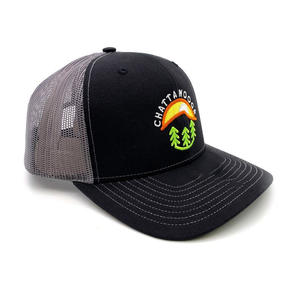 Meilleure vente Chapeaux de camionneur Gorras à mailles multicolores à 6 panneaux avec logo brodé personnalisé Casquette de performance pour l'extérieur - Product Image 3
