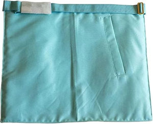 Mandil de Lujo para Maestro Masón, Reglamento de la Logia Azul de Canadá, con Imán, Tela Moiré Azul Cielo, Hecho con Calidad Premium - Product Image 4