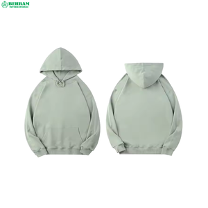 Sudadera con Capucha Oversize de Forro Polar Térmico/Felpa Francesa para Hombre, Diseño Bordado Behram International 2026, Transpirable, para Invierno y Otoño - Product Image 3