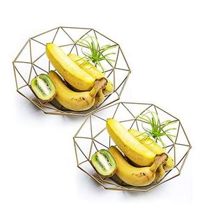 Nuevo Producto: Cesta Metálica Decorativa para Cocina, para Alimentos y Frutas, con Recubrimiento de Polvo Negro, para Mesa de Comedor - Product Image 3