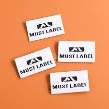 Vente en gros d'étiquettes personnalisées logo étiquette de vêtements de luxe pour marque étiquettes personnalisées étiquette de vêtement personnalisée pour vêtements étiquette tissée - Product Image 5