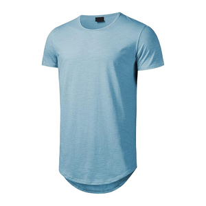 Camiseta holgada de palangre para hombre, camiseta de culturismo muscular para gimnasio de algodón 100% para hombre, camisetas Hipster de línea reflectante festoneado - Product Image 1