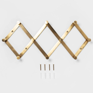 Kim loại màu đen giữ chìa khóa 10 móc treo macrame tường treo khăn tường chủ <span class=keywords><strong>mountable</strong></span> đa mục đích nhà để xe công cụ nhà bếp - Product Image 6