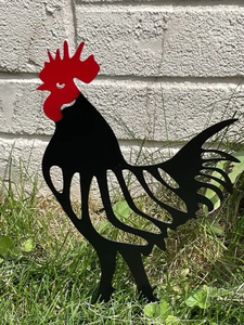 <span class=keywords><strong>SINOCS</strong></span> métal découpe jardin artisanat ornement créatif Animal paysage décoration en fer forgé coq poule découpe pendentif intérieur - Product Image 3