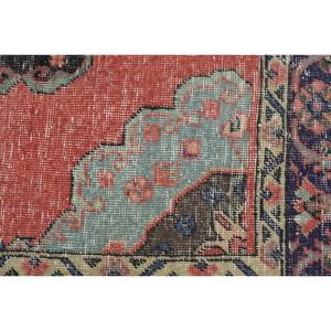 Alfombra de lana de 49x122ft turca Vintage, diseño clásico de retazos naranja y verde, área grande, sala de estar, alfombra de látex para uso en el pasillo - Product Image 5