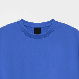 เสื้อยืดโอเวอร์ไซส์ผู้ชาย ผ้าฝ้าย 100% ทรงบ็อกซี่ ไหล่ตก แขนสั้น ขายส่ง ฤดูร้อน สีพื้น คุณภาพสูง ระบายอากาศได้ดี - Product Image 5