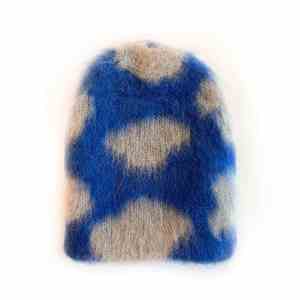 Venta al por mayor con logotipo personalizado invierno cálido cosas Mohair Beanie jacquard sombrero ligero personalizado Color sombreros bajo MOQ unisex - Product Image 5