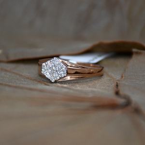 <b>Mens</b> IGI Certified HI-VS-SI Natural Diamond Round Brilliant Cut Minimalist Luxury Engagement <b>Ring</b> 14K/18K Solid <b>Gold</b> - Product Image 6