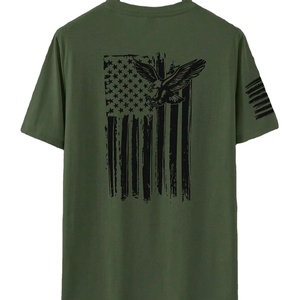 Camisas estampadas de tendencia para hombre, camiseta estampada Vintage lavada con ácido/lavada hecha con algodón suave 100% hecho en Pakistán - Product Image 1