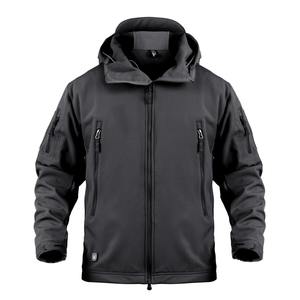 Chaqueta de hombre, abrigo de lona de nailon transpirable elástico con capucha a prueba de viento, estilo informal, cremallera, senderismo, Camping, chaqueta Haus Industries - Product Image 1