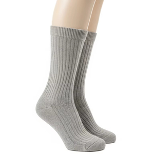 Calcetines de punto de longitud media, absorbentes del sudor, para invierno, material de mezcla de algodón suave, diseño cálido y grueso, para uso diario en clima frío, calcetines térmicos. - Product Image 2