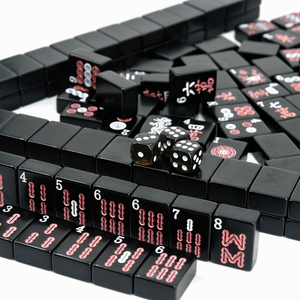Factory Direct Wholesale Custom Professional Production of High Quality Gift <b>Mahjong</b> Tiles Luxury Black <b>Mahjong</b> <b>Set</b> - Product Image 5