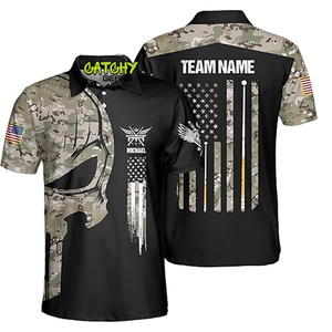 Uniforme de sport en polyester personnalisé à séchage rapide sublimation polo de billard pour hommes vente en gros - Product Image 2