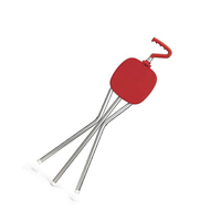 Vente chaude décontracté voyage bâtons de marche confortable poignée en caoutchouc solide motif en acier inoxydable siège en aluminium pour régulier