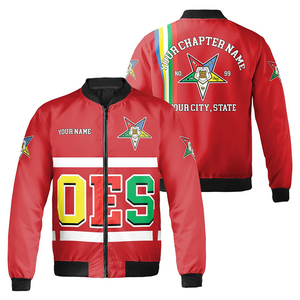 Personalizado Multi Color Orden DE LA Estrella del Este OES AF & AM Bomber Jacket 2025 de alta calidad por encargo Chaquetas - Product Image 3