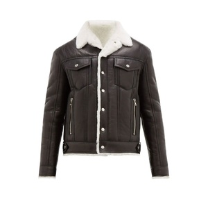 Veste en cuir véritable de qualité supérieure pour l'hiver veste en fourrure en cuir marron hommes meilleur fabricant vestes pour hommes 2025 - Product Image 1