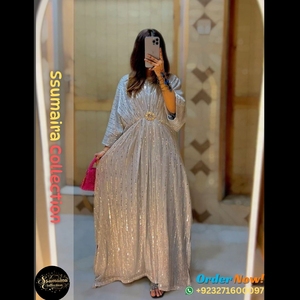 ชุดราตรีคาฟตันมูนไลต์สำหรับผู้หญิงคอลเลกชัน ssumaira สไตล์ดูไบ - Product Image 4