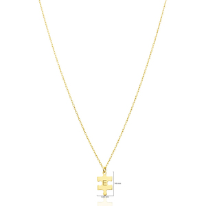 Collar con Colgante de Diseño de Pieza de Rompecabezas para Mujer, Forma Minimalista, Joyería Turca Hecha a Mano al por Mayor, Plata de Ley 925 - Product Image 2