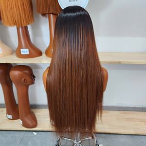 Transparent for Lace Front Jewish <b>Wig</b> 100% Virgin European Human Hair Body Wave 10"-26" Dark <b>Brown</b> - Product Image 4