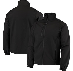 Custom New Design <b>Men's</b> <b>Soft</b> <b>Shell</b> Outdoor Fleece <b>Jacket</b> Waterproof Breathable Zipper Closure Windproof Feature Printed Pattern - Product Image 2