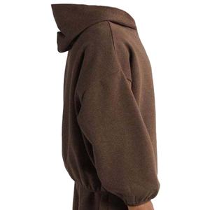 โรงงานผู้ผลิตเสื้อฮู้ดดี้ผ้าฟลีซคอตตอน 100% แบบไหล่ตก  สำหรับผู้ชาย  เสื้อผ้าพื้นฐาน  ออกแบบโลโก้ตามสั่ง  2026 - Product Image 3