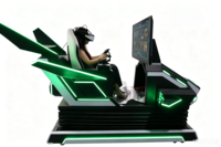 Simulador de Vuelo VR 9D, Plataforma Dinámica Multi-eje con Joystick y LED, Máquina de Realidad Virtual Comercial para Arcade