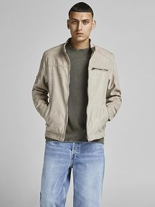 Chaqueta de cuero térmica para hombre para invierno con estilo de borde crudo y diseño transpirable perfecto para protección contra el frío - Product Image 4