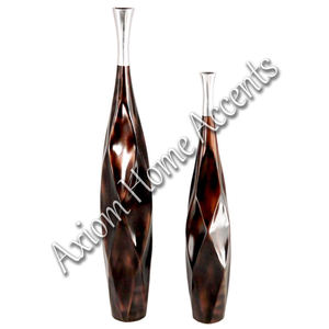 Elegante jarrón de metal soplado a mano con toque moderno Ideal para el hogar y la Oficina por Axiom Home Accents - Product Image 3