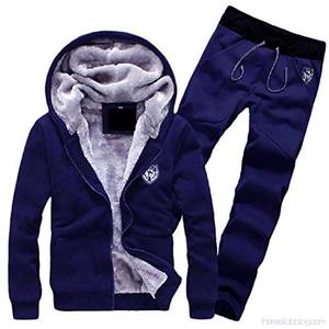 Unisex Regular Fit Plus Size Heavyweight Winter Sweatsuit Sets con el interior de piel logotipo personalizado al por mayor - Product Image 5