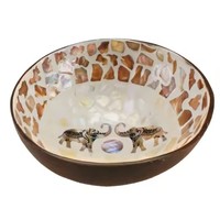 Bol en rotin naturel écologique, fabriqué au Vietnam, style bohème, design poli, pour les fêtes, échantillon gratuit, commande en gros
