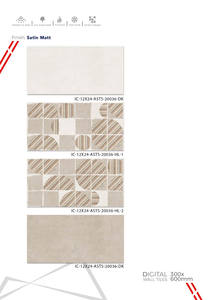 Azulejos de cerámica de alta demanda de 300x600 mm para paredes de baño y cocina, con acabado brillante, mate o con efecto de azúcar tallado, para mercados de exportación. - Product Image 4