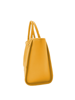 Tas Tote PU Kuning Dengan Tali Rantai Warna Solid Fashion Penggunaan Sehari-hari Semua Musim Tas Tangan Wanita Grosir Katun Modis Bergaya