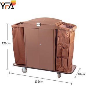 인기 판매 호텔 청소 카트, 전동 린넨 하우스키핑 트롤리 - Product Image 4