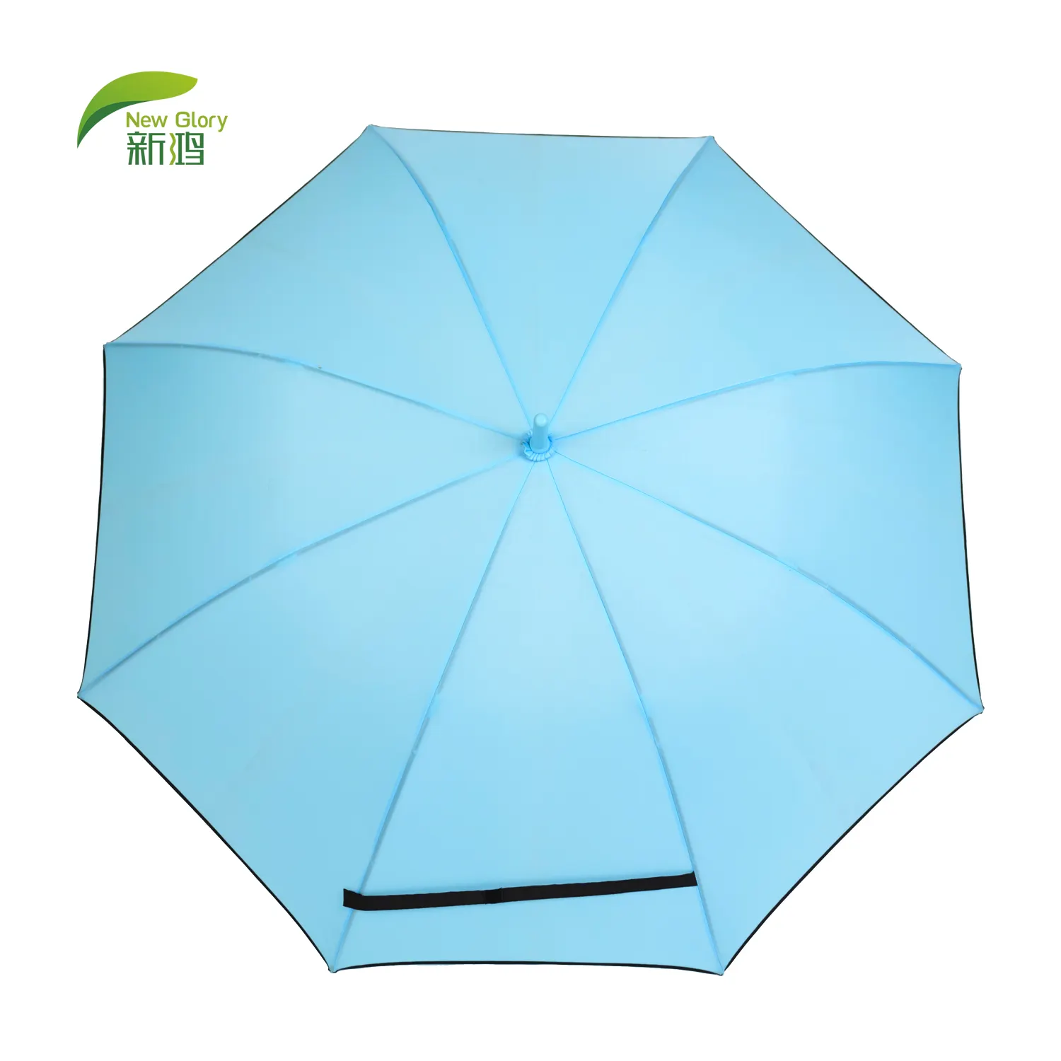 China factory wholesale paraguas as yiwu style umbrella hanging J handle refresh blue straight parabolic stick umbrella