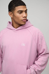 Sweat-shirts à capuche en coton 100% poids lourd pour hommes, coupe classique, teinture unie, vente en gros - Product Image 6