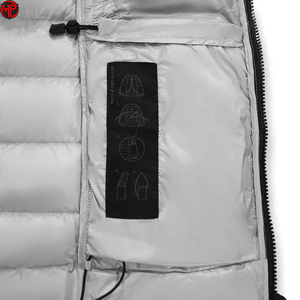 Chaqueta de Invierno Acolchada para Hombre, Estilo Formal, Nueva, de la Mejor Calidad, con Etiqueta Personalizada, de Lona, con Capucha y Cierre de Cremallera - Product Image 4