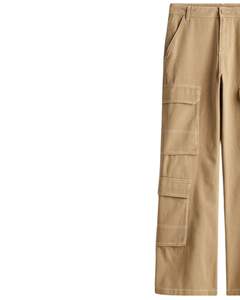 Light <b>Khaki</b> Stitch Pocket Cargo Pants Straight Leg Utility <b>Trousers</b> <b>Men</b> Streetwear Durable Workwear Casual Style - Product Image 2