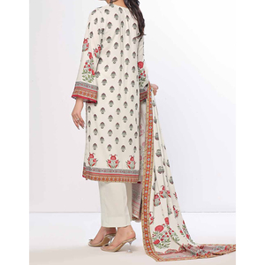<b>Women</b> Cotton Silk Casual Shalwar Kameez Suit Long Printed Quick Dry <b>Kurta</b> Comfortable Pants Coordinated Dupatta for All Seasons - Product Image 6