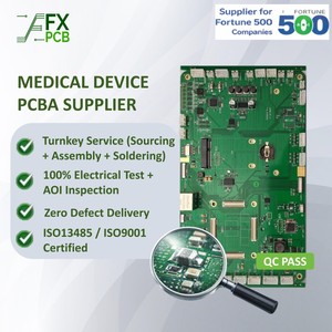 Circuit imprimé Microvia HDI pour <span class=keywords><strong>appareil</strong></span> <span class=keywords><strong>auditif</strong></span>, pour système médical de sauvetage d'urgence, avec connecteur médical à contact doré PCBA - Product Image 1