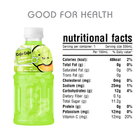 Bouteille de jus de melon de 320 ml (10,2 fl oz) avec gelée de noix de coco Nata de Coco - Fabricant - Marque privée OEM