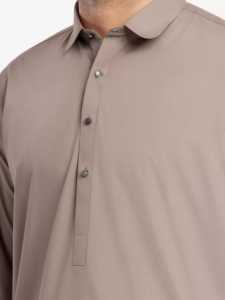 Salwar Kameez pakistanais pour hommes, coupe décontractée et soignée, tenue traditionnelle musulmane pour le bureau, l'Aïd et la Jummah - Product Image 3