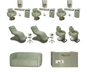 Mobilier de salon moderne de luxe en bois vert pour centres commerciaux et salles de sport - Product Image 4