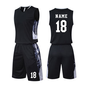 2025 personnalisé professionnel Sublimation réversible noir et rouge maillot de basket-ball chemise de basket-ball uniformes de basket-ball - Product Image 3