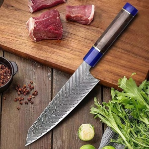 Venta al por mayor pedidos a granel personalizados OEM ODM servicio profesional japonés Damasco acero cocina Chef cuchillo con mango de resina - Product Image 4