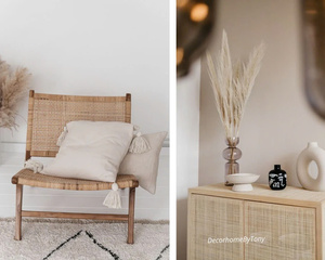 High Quality 100% Natural Hexagon Rattan Cane Webbing Roll for DIY Furniture Accessories for Rattan Cabinets Consoles <b>Chairs</b> - Product Image 2