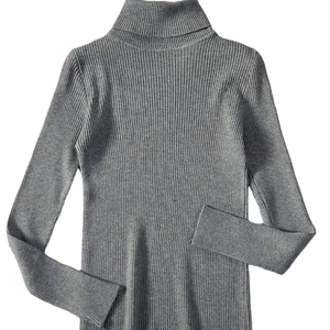 เสื้อสเวตเตอร์คอเต่าสำหรับผู้หญิง, เสื้อจั๊มเปอร์แบบสวมหัวแฟชั่นฤดูหนาวแบบเรียบง่ายยืดหยุ่นสูงถักฤดูใบไม้ร่วงเสื้อรุ่นพื้นฐานเสื้อเบลาส์ลำลอง - Product Image 3