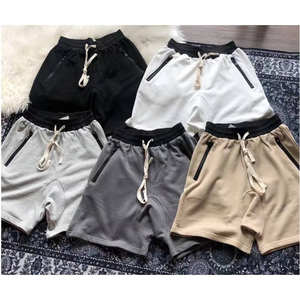 Men Summer Knitted Breathable Canvas Solid <b>Body</b> <b>Building</b> <b>Fitness</b> Shorts Fashion Running Sports GYM Shorts Elastic Waist - Product Image 2