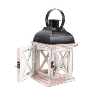 Farol Colgante Marroquí de Madera y Metal con Color Natural para Decoración del Hogar y Jardín - Product Image 6