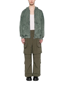 Sudaderas con capucha con cremallera personalizada Chaqueta 100% algodón French Terry Blank Slim Fit Full Zip up Vintage Acid Wash Sudaderas con capucha desgastadas para hombres - Product Image 4